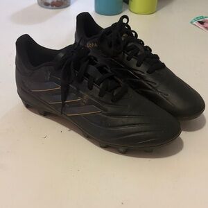 Adidas Black and Gold Athletic Cleats